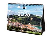 Finocam - Tafelkalender 2026 Maandoverzicht januari - december 2026 + sep. - december 2025 (4 maanden) gereduceerd | Kalender 2026 | Afbeeldingen Charmante dorpen - Spaans