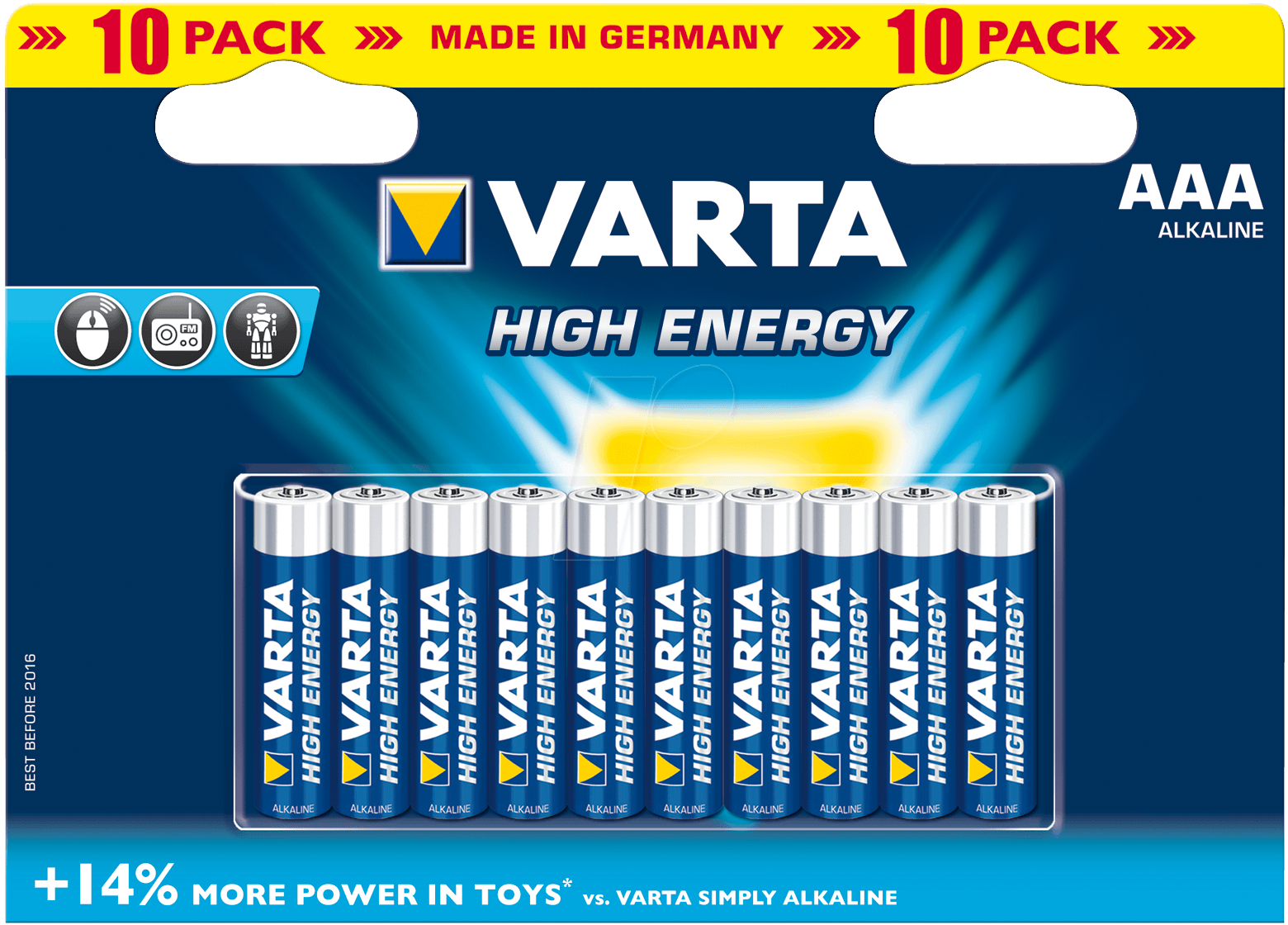 Varta High Energy AAA - 10 stuks