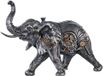 Gilde handwerk Decoratie beeld Sculptuur "Steampunk Elephant" olifant H23cm Breedte 28cm Zilver Polyresin