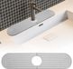 Tapis pour robinet, protection anti-éclaboussures et protection pour cuisine et salle de bain, gris clair, 40 x 10 cm