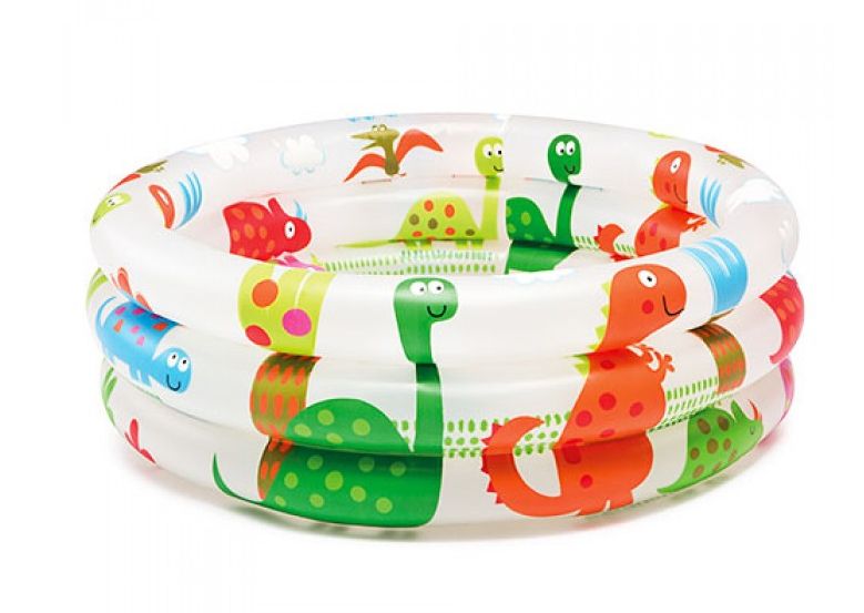 Intex 57106 Bear and Rabbit Baby Pool - Inflatable Round Pool - 61cm