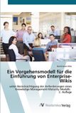 Ein OmniScriptum SRL Ein Vorgehensmodell für die Einführung von Enterprise-Wikis Paperback