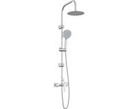 vidaXL Douchesysteem Chroom Roestvrij staal 21 x 48 x 112 cm