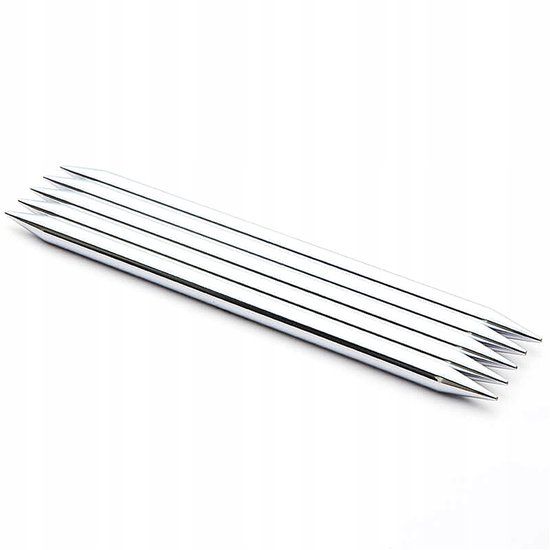 KnitPro Nova aan de Skake 10cm 3,00mm Metaal Kousenbreinaalden