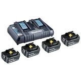 Power Makita BL1850B + DC18RD 199483-0 Accu en acculader voor gereedschap 18 V 5 Ah Li-ion