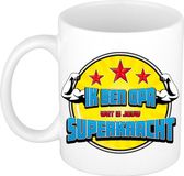 Bellatio Decorations Koffiemok voor Opa - Geel - Keramiek - 300 ml