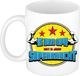 Bellatio Decorations Koffiemok voor Opa - Geel - Keramiek - 300 ml