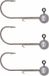Savage Gear Micro Jigkopf - Haakmaat 2 - 1,5g - 3 Stuks - Silber