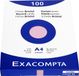 Exacompta etui 100 steekkaarten bristol effen niet geperforeerd 210x297mm - Roze