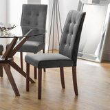 Julian Bowen set van 2 Madrid fluwelen eetkamerstoelen