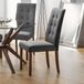 Julian Bowen set van 2 Madrid fluwelen eetkamerstoelen
