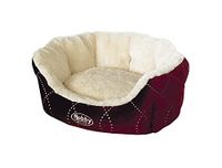 Nobby Comfort ovaal bed CENO, wijnrood, 45 x 40 x 19 cm