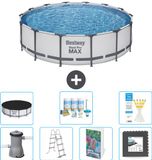 Bestway Rond Steel Pro MAX Zwembad - 427 x 107 cm - Grijs