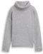 Tom Tailor - Loose fit sweatshirt met col - Maat M - medium silver grey melange