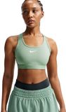 Nike Dri-fit Swoosh Medium-support Sport-bh Zwart Maat L
