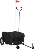 vidaXL Fietstrailer - 45 kg - IJzer - Zwart