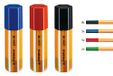 Stabilo point 88 Fineliner, 20 stuks Big point Box Office, zwart, blauw, rood, groen