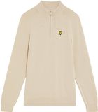 Lyle &amp; Scott Lyle & Scott 1/4 Zip Jumper Truien & Vesten Jongens - Sweater - Hoodie - Vest- Creme - Maat 134/140