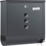 Kesser Brievenbus RVS Wandbrievenbus met Krantenvak & Slot inclusief Montagemateriaal