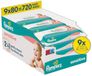 Pampers Sensitive Babydoekjes - 9 x 80 = 720 billendoekjes