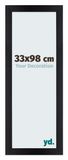 Your Decoration Cadre Puzzle 33x98 cm Noir Mat
