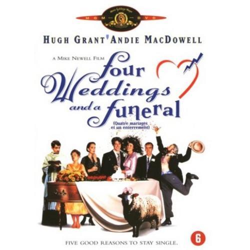 Hugh Grant Four Weddings and a Funeral dvd
