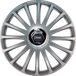4-Delige J-Tec Wieldoppen 15 inch Grand Prix zilver - chroom ring