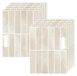 Merkloos Beige 3D Tegelstickers Set van 10