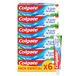 Colgate 6 x tandpasta met drievoudige werking 75 ml