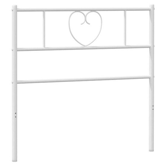 vidaXL Hoofdbord - 75 cm - Metaal - Wit