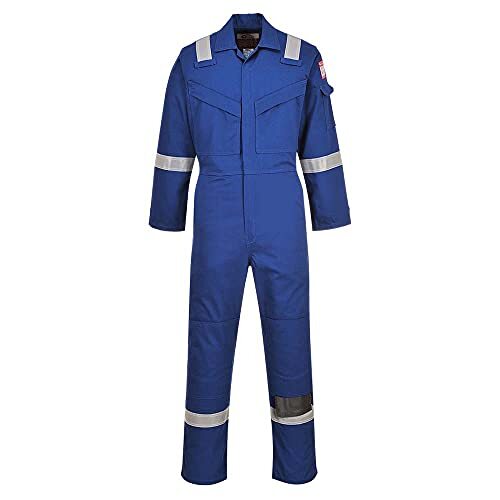 Portwest FR50 Vlamvertragend Antistatische Overall, Korenblauw, Normaal, Grootte 4XL