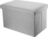 Unyqoos® opbergkussen – inklapbare opbergbox 30x30x30 cm, linnenlook stof, met deksel, gemaakt van karton en MDF-vezelplaat