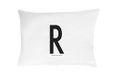 Design Letters Kussensloop 63x60 A-Z-R, Wit, One size