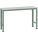 Manuflex AU7004.0001 table de travail universelle spéciale avec base en acier, Lxlxh = 1000 x 600 x 722-1022 mm Gris, Vert