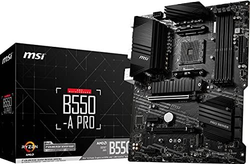 MSI B550-A PRO (AMD AM4, DDR4, M.2, USB 3.2 Gen 2, HDMI, ATX Motherboard)