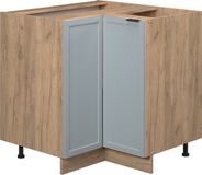 Vicco Fame-Line Hoekkast – 80.5 cm, WB Marmer Licht blauw-grijs