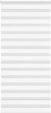 vidaXL - Zebra - rolgordijn - 110x230 cm - stofbreedte 105,9cm - polyester - wit