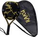 Raku® Eagle Pro Series Raquette de padel - Carbone - Rond - 365-375 grammes - L2 - Mousse Hybride