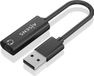 AISENS A106-0770 USB-A 2.0 naar 3.5mm Jack Adapter Kabel Zwart