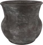DK Design Bloempot/plantenpot - Gamla - antraciet - 34 x 34 x 34 cm