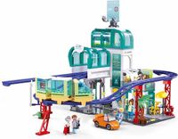 Sluban Metropolis Centrale Trein Station Bouwblokken M38-B1263
