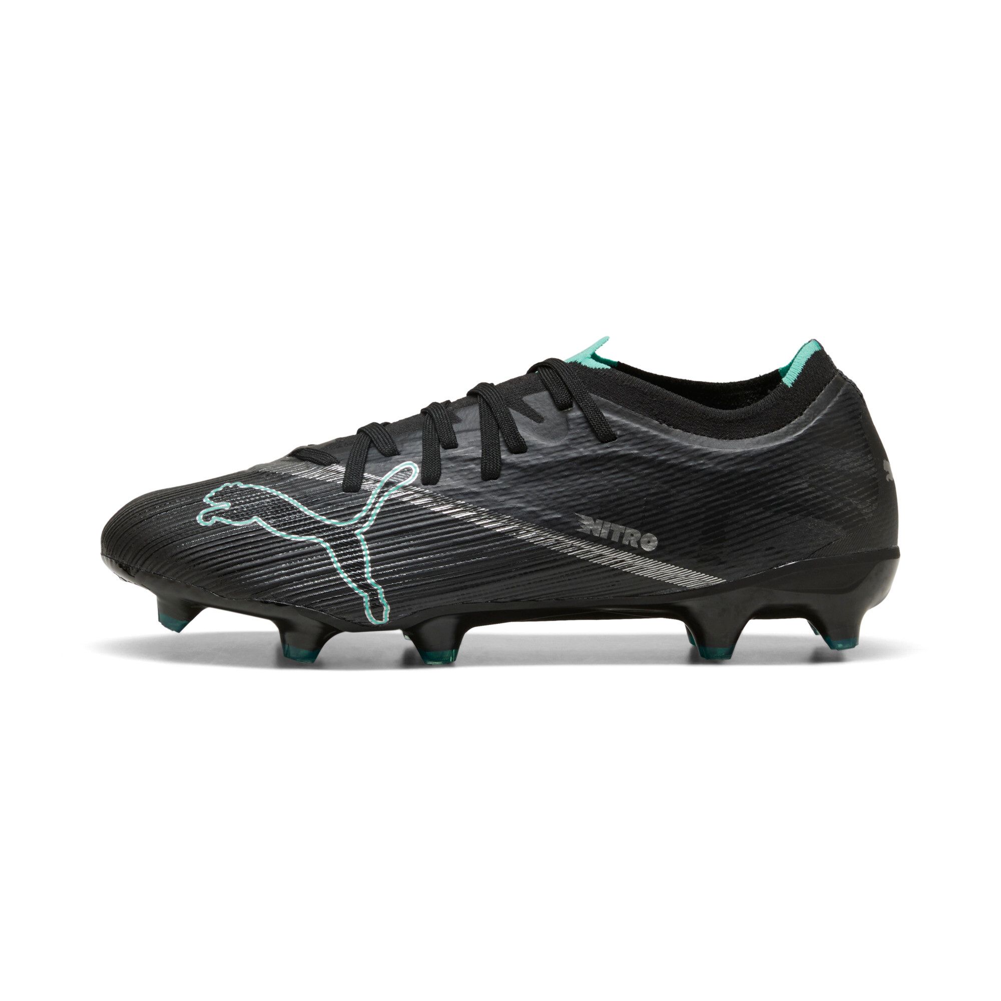 PUMA ULTRA NITRO™ 7 MATCH FG/AG voetbalschoenen, uniseks 47, Black Intense Mint Green