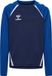 Hummel Hmllead 2.0 Crew Sweat Kids 223749 sweatshirt blauw/navy/wit katoen/polyester maat 128