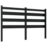 vidaXL Hoofdbord Zwart Grenenhout 166x4x100 cm