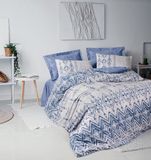 Nuit L'Essentiel Maison Cleo Dekbedovertrek Ranforce Katoen Blauw 155x220 cm