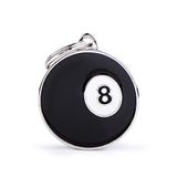 MyFamily Hond Medaille Gemaakt In Italië, Geweldig Billiard Cirkel, Hondenplaat, Email Metal, Charms Collectie