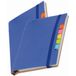Merkloos Schoolschrift / notitieboekje - Pakket van 2x stuks - A6 formaat - 70 gelinieerde pagina's - blauw - met balpen