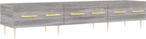 vidaXL Tv-meubel 150x36x30 cm bewerkt hout grijs sonoma eikenkleurig