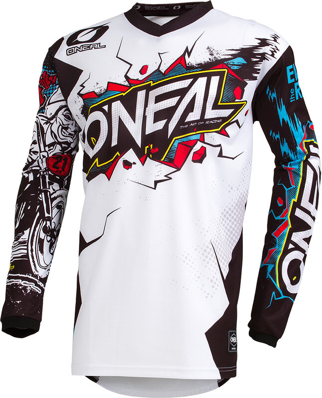 O'Neal Element Fietsshirt lange mouwen Heren wit/bont