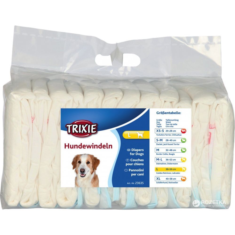 TRIXIE Hondenluier Teef L 12 stuks